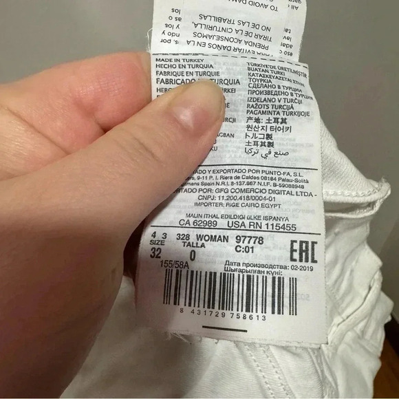 🍁 Mango women’s white jeans 1 - Picture 9 of 9